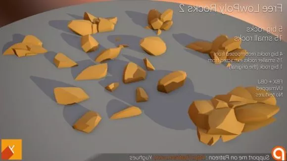 Rocks Stone 3d model Rocks Stone 3d model