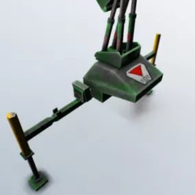 Military Machine Hanger 3d model