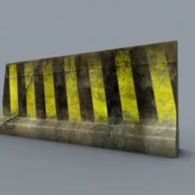 Road Blocker Traffic Equipment 3d model