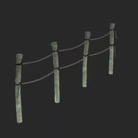 Rope Ramp Fence 3d model