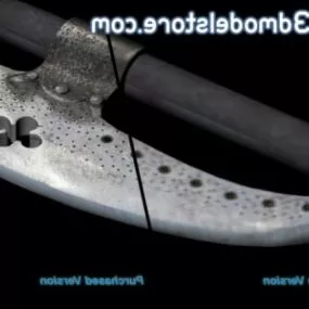 High Quality Medieval Weapon Axe 3d model