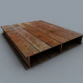 Old Wooden Pallet Wood 3d model