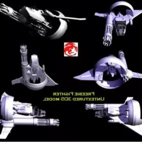 Star Fighter Spacecraft 3d model