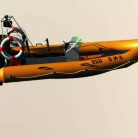 Inflation Rescue Boat 3d model