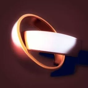 Gold Ring Jewelry Decoration 3d model