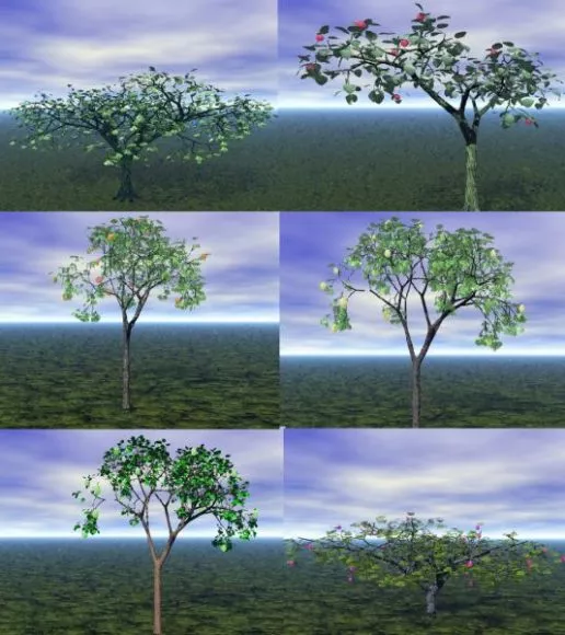 Fruit Tree Collection 3d model Fruit Tree Collection 3d model