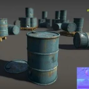 Rustic Fuel Can 3d model