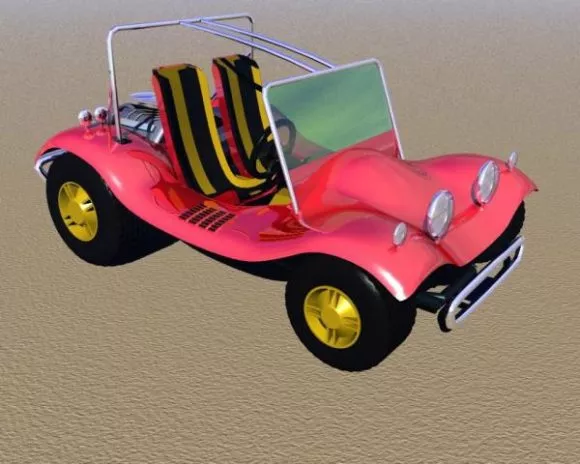 Prototype Retro Car 3d model
