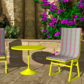Furniture Chair Table Set 3d model
