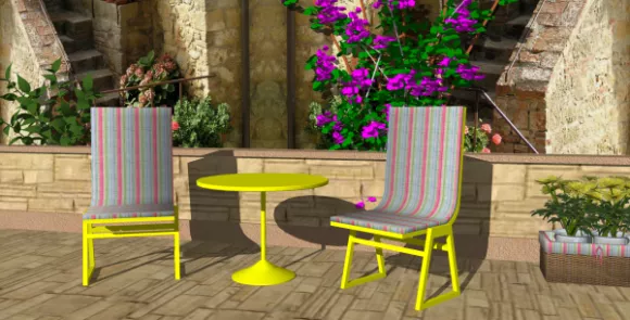 Table With Wheels 3d model