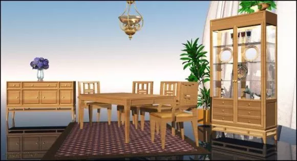 Bedside Table Smooth Edge 3d model