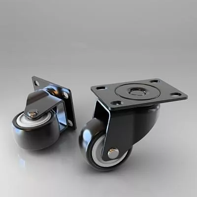 Wheel Car Black Tire 3d model