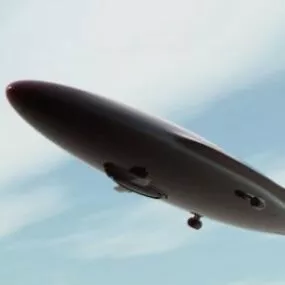 Futuristic Blimp Aircraft 3d model