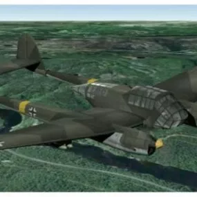 Fighter Aircraft Fw189 3d model