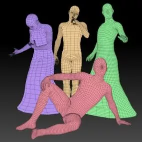 Starter Fashion Mannequin Mesh 3d model