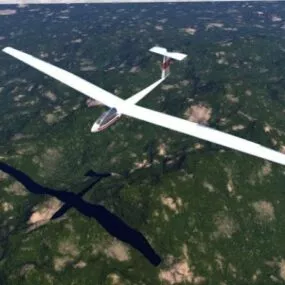 Glider Plane 3d model