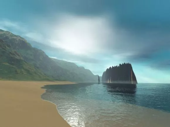 Random Land Terrain Landscape 3d model