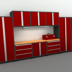 Garage Cabinet Furniture 3d model