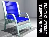 Outdoor Deck Chair 3d model