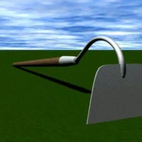 Garden Hoe Equipment 3d model
