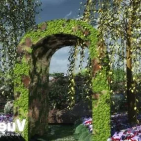 Old Gate To The Garden 3d model