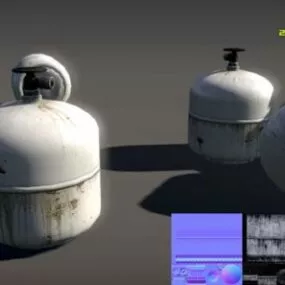 Old Gas Tank 3d model