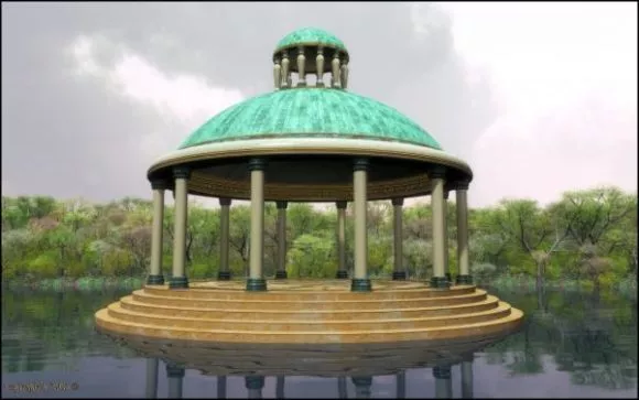 Small Pavilion Tower 3d model