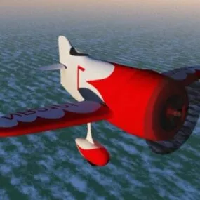 Racer Vintage Airplane 3d model