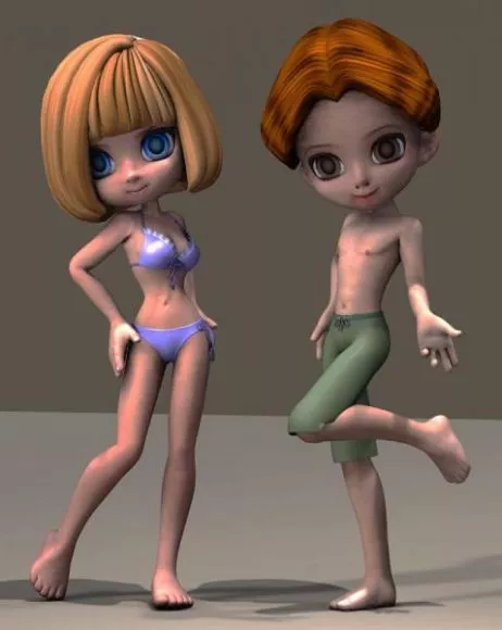 Kirita Man Anime Character 3d model
