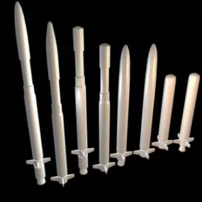 Weapon Missile Pack 3d model