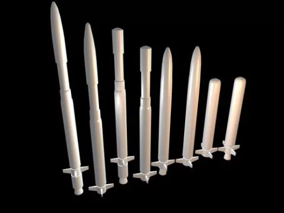 Weapon Missile Pack 3d model Weapon Missile Pack 3d model