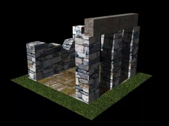 Building Road Shape 3d model
