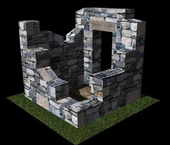 Generic Ruins Building 3 3d model Generic Ruins Building 3 3d model