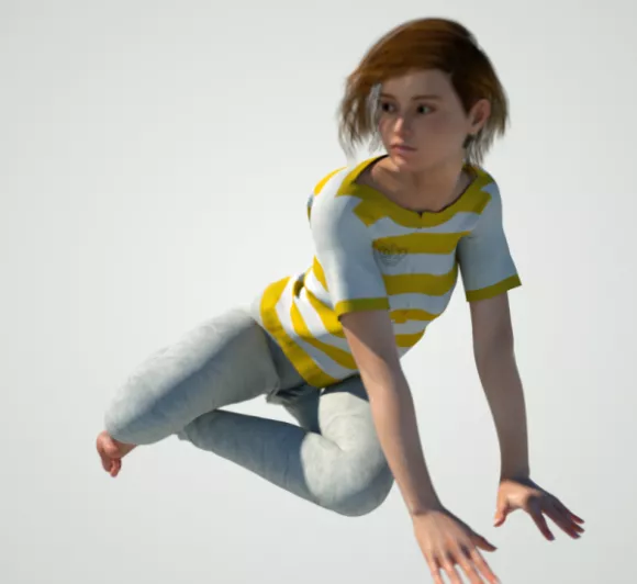 Sport Dancing Man Character 3d model