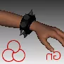 Human Hand Character With Wristband 3d model