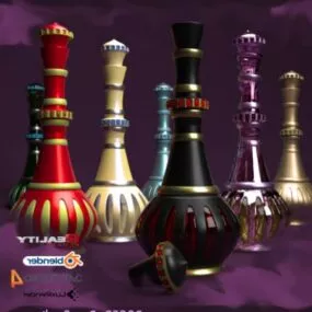 Bottle Vase Decoration 3d model