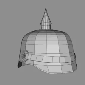 German Helmet Pickelhaube 3d model
