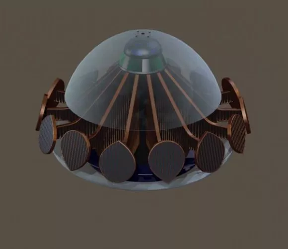 Alien Character White Body 3d model