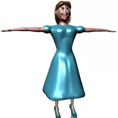Bag Hat With Mannequin Character 3d model