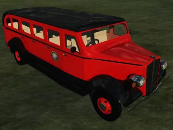 Passenger Red Bus 3d model Passenger Red Bus 3d model