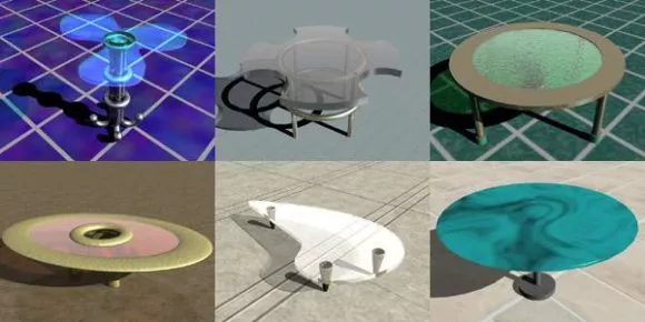 Table Stool For Kitchen 3d model