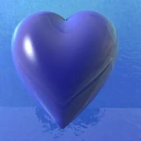 Glass Water Heart Balloon 3d model
