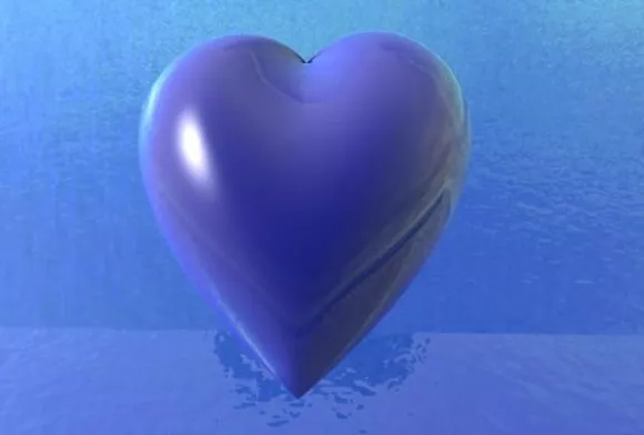 Glass Water Heart Balloon 3d model Glass Water Heart Balloon 3d model