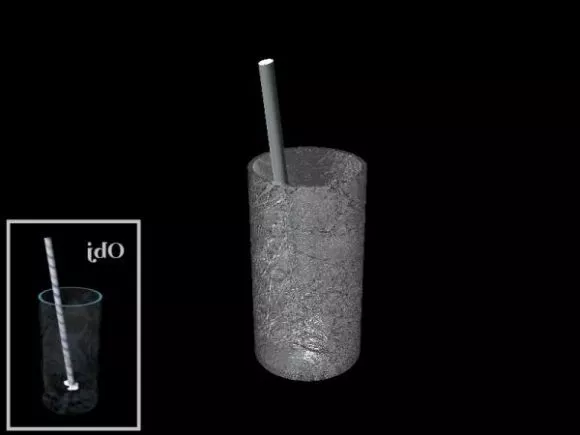Glass With Straw 3d model Glass With Straw 3d model