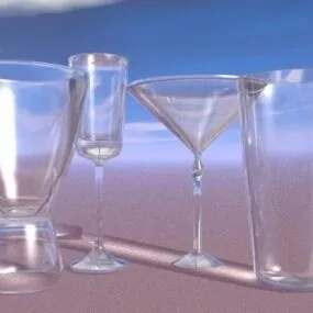 Glasses Set 3d model