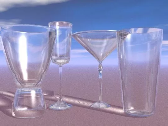 Glasses Set 3d model Glasses Set 3d model