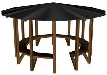 Pavilion Toy With Duck 3d model