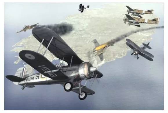 Vintage Aircraft With Propeller 3d model