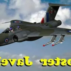 Fighter Aircraft With Rocket Weapon 3d model