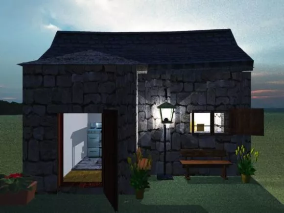 Housing Building Shape 3d model